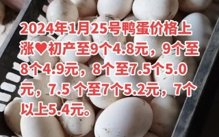 今日成都鸭蛋价格是多少