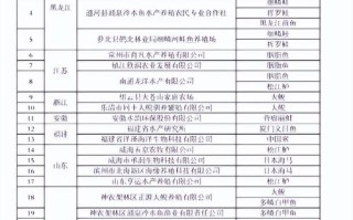 农业部公示了哪些水产品种？