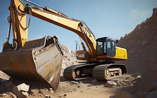 挖机下陡坡斗怎么放