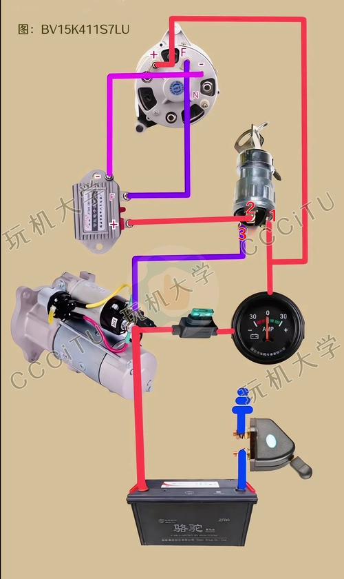 农用拖拉机12V发电机接线图如何正确连接？-第3张图片-宁夏农业信息网